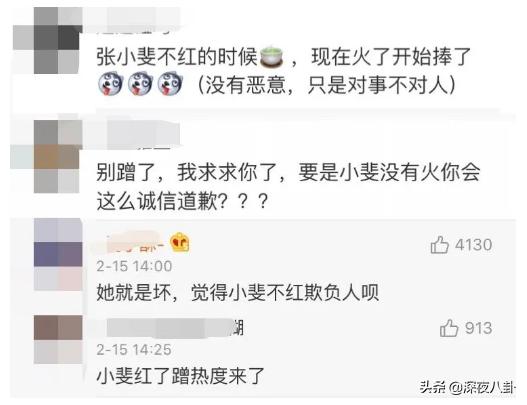 袁姗姗就“打呼噜”事件向张小斐道歉，为何引得一片骂声？